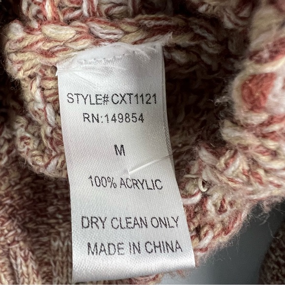 Sage The Label Cable Knit Sweater Size Medium - Picture 7 of 7